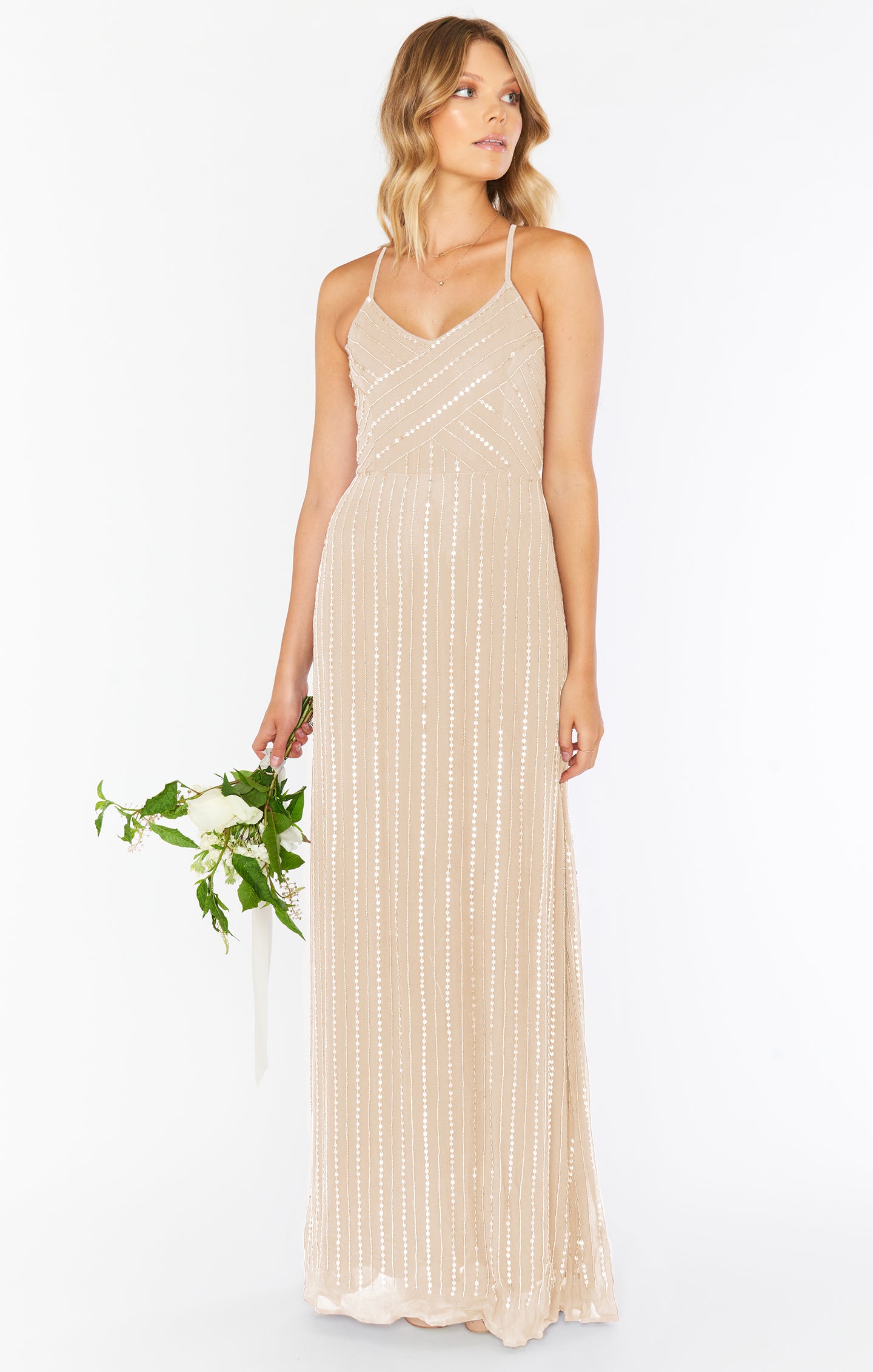 Gala Gown ~ Champagne Beaded – Show Me ...